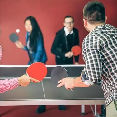 Набір для пінг-понгу Mritrit для 2 гравців: 2 ракетки та 3 м'ячі, ідеально для початківців, для гри в приміщенні та на вулиці