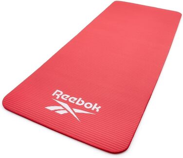 Reebok килимок для фітнесу 15 мм, нековзний, натуральна гума, червоний — гімнастичний мат для тренувань, фрілектики та домашнього спорту
