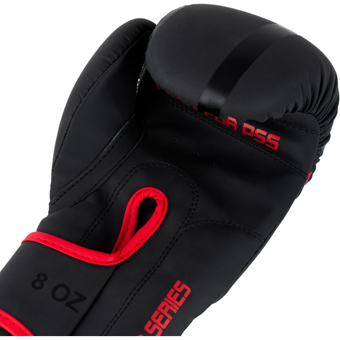 Дитячі боксерські рукавички PSS Black Series зі шкіри, 4-8oz, для хлопчиків і дівчаток 3-14 років, для боксу, Муай-Тай, кікбоксингу, чорні, червоні, зелені, рожеві, фіолетові