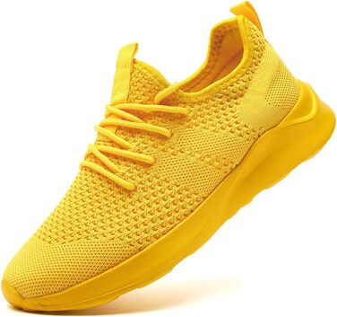 Чоловічі кросівки для спорту, тенісу, ходьби та бігу. Білі кросівки для фітнесу та занять у залі (39 EU, жовтий)