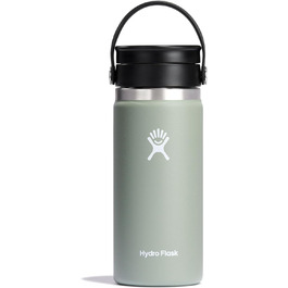 Термос HYDRO FLASK 473 мл, вакуумна нержавіюча сталь, герметична кришка Flex, для кави, широкий отвір, колір Agave
