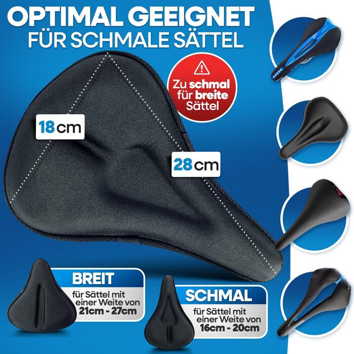 Накидка на сидіння велосипеда Nextcover CoverOne Universal Gel з дощем [Memory Foam] - комфортний велосипедний чохол з багатошаровою підкладкою