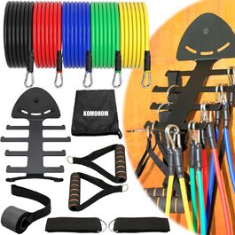 Набір еластичних стрічок для тренувань з полицею для зберігання фітнес-обладнання