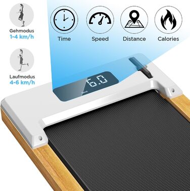 Бігова доріжка для дому та офісу Walking Pad, 1-12 км/год, з дистанційним керуванням і LCD-дисплеєм