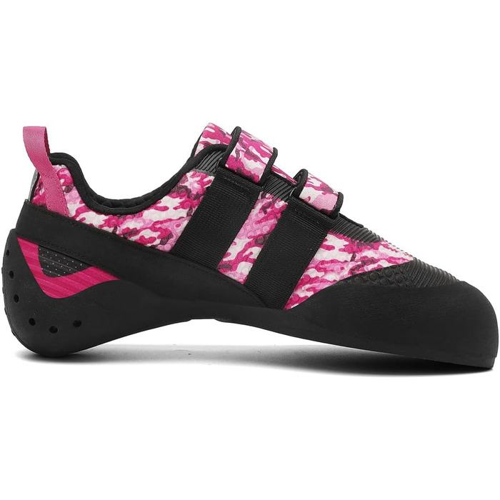 Жіночі скельні туфлі для скелелазіння, неслизькі, для залу та вулиці, з двома ремінцями, для початківців (38 EU, Рожевий)