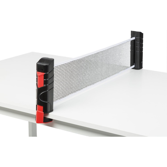 Набір для пінг-понгу Idena 40201 для початківців: ракетка з прямим дерев'яним руків'ям, гладка та з гумою, чорний/червоний