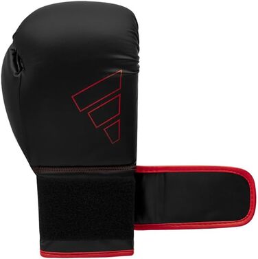 Боксерські рукавички adidas Hybrid 80, 12 oz, чорні/червоні, для боксу, кікбоксингу, ММА, фітнесу, для дітей та дорослих