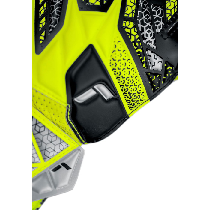 Воротарські рукавички Reusch Attrakt Solid Junior - жовто-срібні, розмір 6.5 - для дітей та підлітків