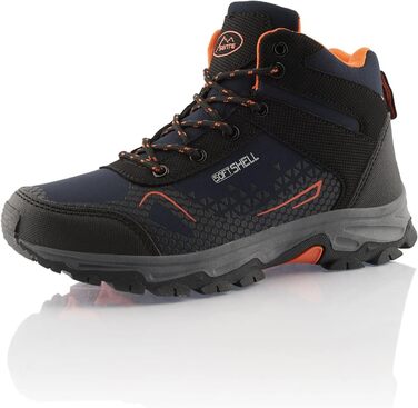 Черевики для ходьби жіночі та чоловічі, зимові, водонепроникні, кольори: темно-синій, помаранчевий, розмір 37 EU