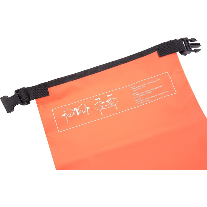 Водонепроникний мішок Cressi Dry Bag для дайвінгу, плавання, риболовлі, водних видів спорту та кемпінгу, оранжевий, 10 л