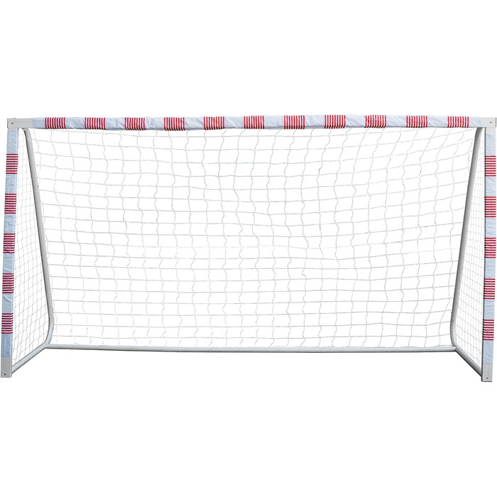 Футбольні ворота Sandora Volley XL 300x200x90 см або L 300x160x90 см Ron-Robert Zieler Edition червоно-білі для дітей і підлітків