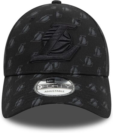 Кепка New Era NBA 9Forty, Los Angeles Lakers, регульована, кепка з вигнутим козирком, офіційний логотип команди, універсальний розмір