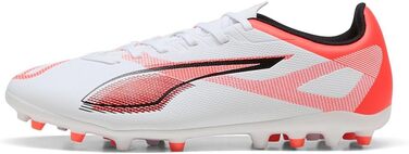 Кросівки футбольні PUMA Ultra 5 Play Mg з підсвічуванням, 41 EU, білий/чорний/червоний