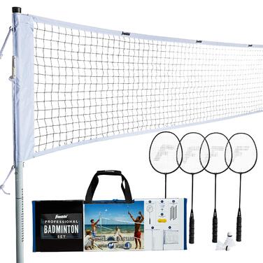 Набір для бадмінтону Franklin Sports: сітка для двору/пляжу + 4 ракетки + 2 волани + сумка. Професійний набір для дорослих та дітей