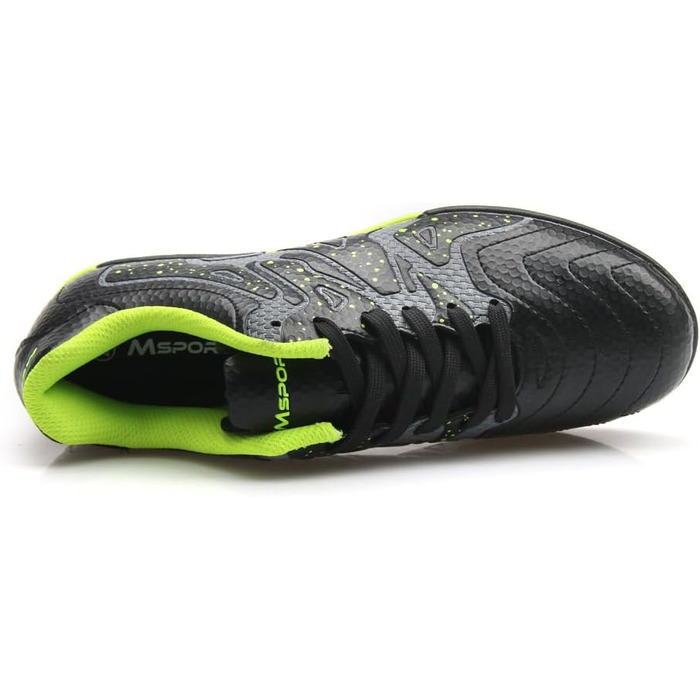 Дитячі футбольні бутси Msport для хлопчиків, чорного кольору, розмір 40 EU, антиковзаюча підошва, дихаючі