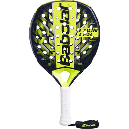 Падель ракетка Babolat Counter Vertuo, жовта, легка, універсальний розмір, для контратакуючих гравців, ідеальний баланс точності та сили