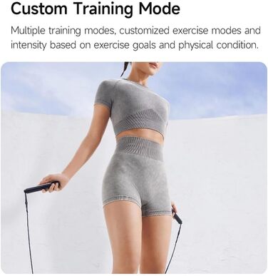 Розумна скакалка Xiaomi Smart Jump Rope з точним відстеженням, Bluetooth 5.0, USB-C, бездротове та дротове підключення, компактна