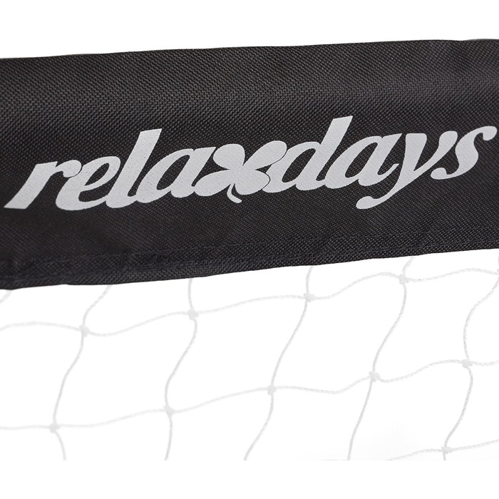 Футбольні ворота Relaxdays для саду, 2 шт, для дітей і дорослих, 110x150x75 см, металеві, міцні, чорні