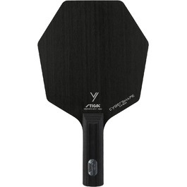 STIGA Cybershape Carbon – професійна тенісна основа з вуглецю, унікальна шістикутна форма, збільшена ігрова поверхня, класична пряма ручка