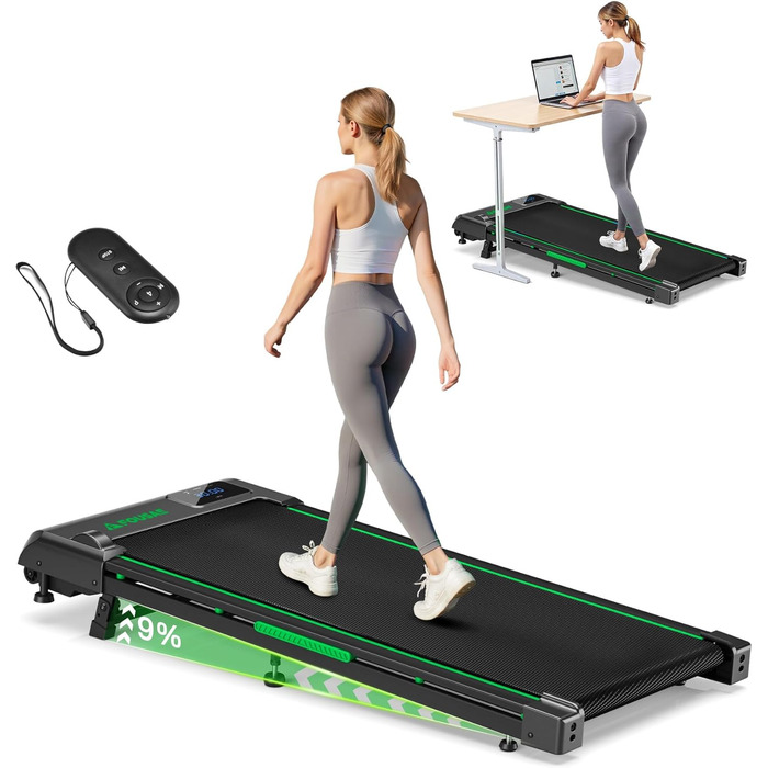 Walking Pad FOUSAE: біговий килимок для дому з нахилом 9% та 12 HIIT-програмами (до 150 кг)