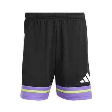 Спортивні чоловічі шорти adidas Squadra 25 (Black/Purple Rush/Semi Solar Slime), розмір XL