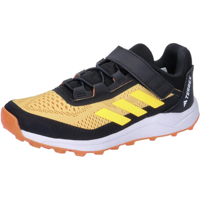 Дитячі кросівки adidas Terrex Agravic Flow для трейлраннінгу, унісекс, на липучці (28 1/2 EU, Semi Spark Spark Amber Tint)