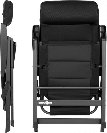 Кемпінговий стілець Brunner Skye 3D Black - чорний, поліестер