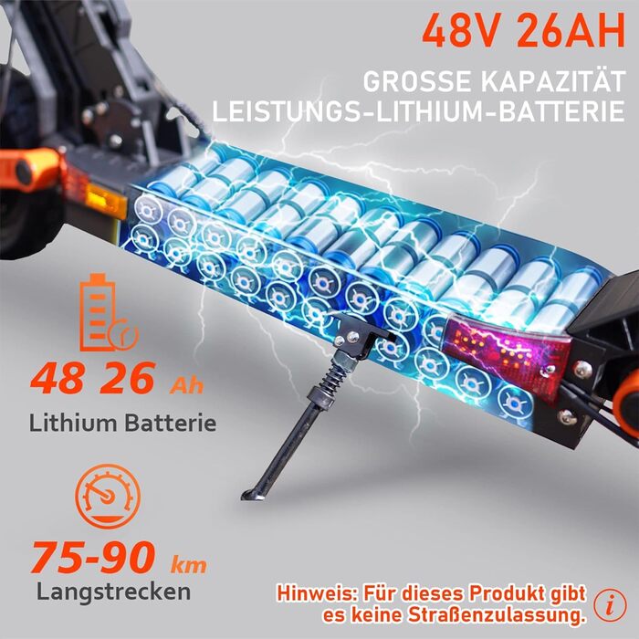 Електросамокат JOYOR S серія, 48/60В 13/18/26Аг, запас ходу 40-90 км, подвійна гідравлічна гальмівна система, подвійна амортизація, складаний, 10'' позашляхові шини
