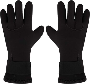 IPENNY Рукавички для дайвінгу з неопрену, 3 мм, чорні, антиковзаючі, для дайвінгу, серфінгу, плавання, снорклінгу, веслування, каякінгу, теплі рукавички для дорослих та підлітків