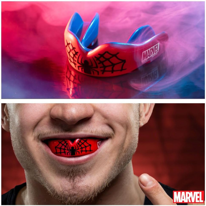 Захисна капа Marvel Spider-Man для спорту, дорослих і дітей, для єдиноборств, боксу, хокею, регбі, 12+ років