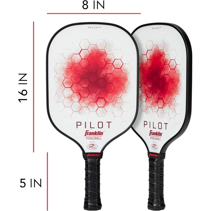 Падл для піклболу Franklin Sports Paddle Pilot, універсальний розмір, червоний