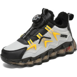 Дитячі зимові черевики Kinder для хлопчиків, антиковзаючі, трекінгові, теплі, зручні, бавовняні, спортивні, для вулиці, розмір 35 EU