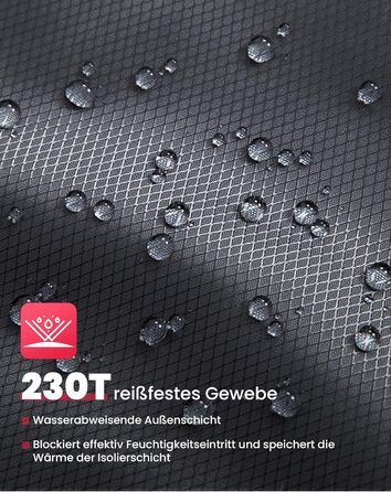 Сплячий мішок KingCamp для 2 осіб з фланелі, зимовий, 3-4 сезони, з подушками, для кемпінгу та відпочинку на природі (сірий)