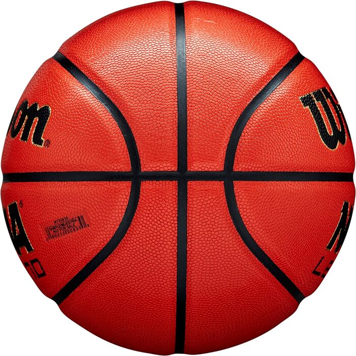 Баскетбольний м'яч Wilson NCAA Legend Orange/Black для гри в приміщенні та на вулиці, 6 шт.