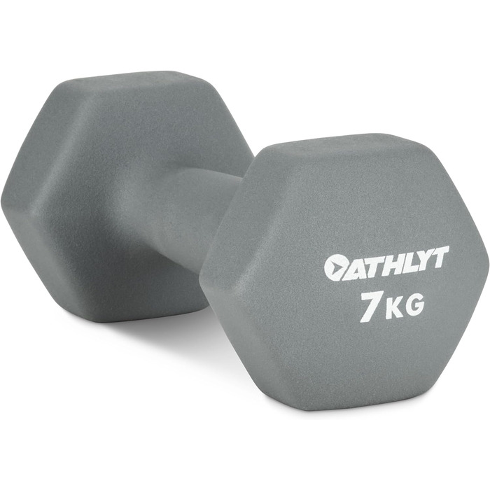 Гантелі Athlyt 2 x 1 кг неопренові для фітнесу