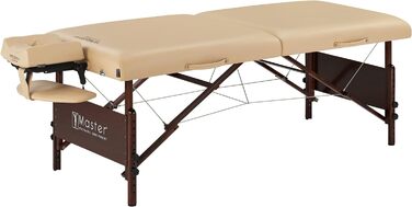 Складаний масажний стіл Master Massage Del Ray 76 см, бежевий, дерев'яний, для масажу та косметології