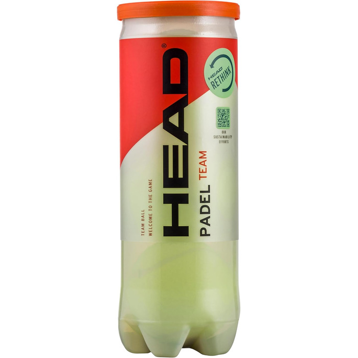 Набір тенісних м'ячів для падел-тенісу HEAD 3B Padel Team (3 шт.) - жовтий колір