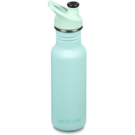 Пляшка Klean Kanteen Classic з нержавіючої сталі з кришкою Sport Cap, пастельно-бірюзова, 532 мл