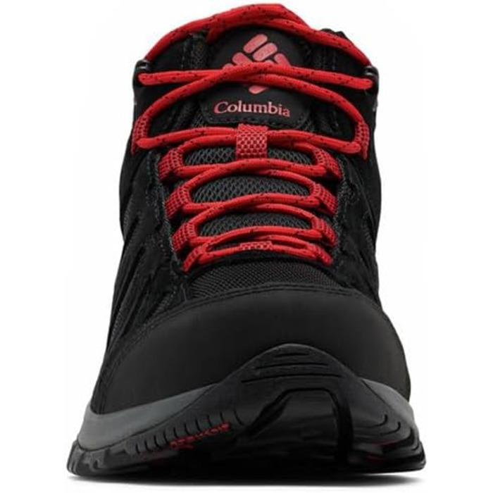 Чоловічі трекінгові черевики Columbia Redmond III Mid Waterproof (40.5 EU, Black Mountain Red)