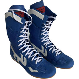 Жіночі боксерські черевики хайтек, для кікбоксингу та фітнесу, синього кольору