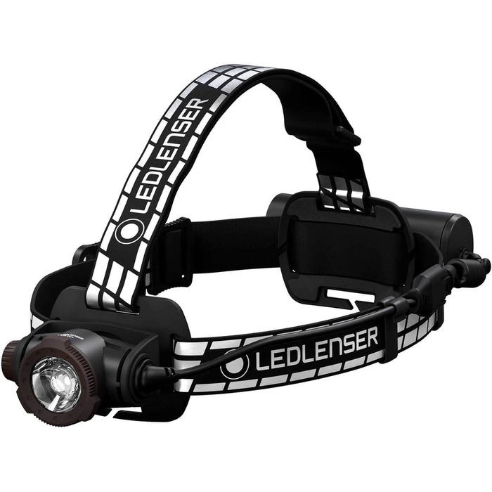 Ліхтар налобний LED Ledlenser H7R Signature, 1000 люмен, акумуляторний, водонепроникний IP67, регульований, з постійним світлом, дальність 250м, USB-кабель