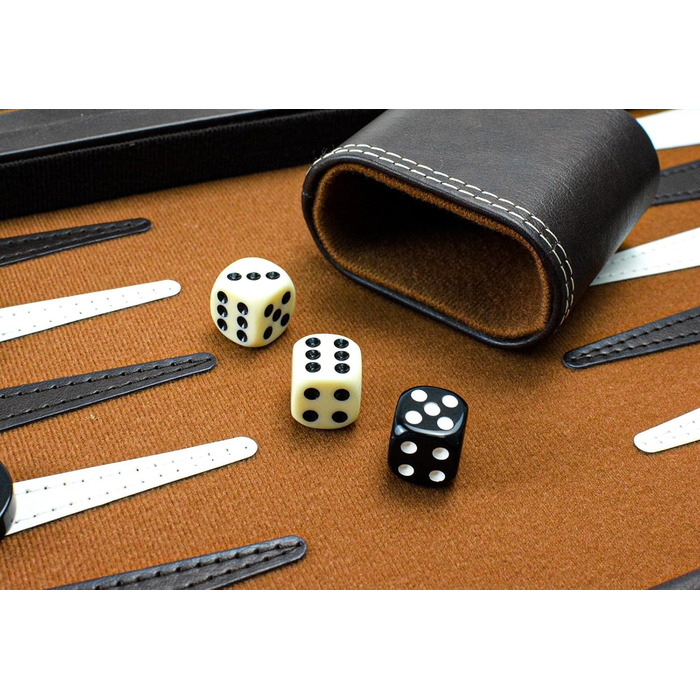 Набір для гри в шашки (бекґеммон) 15' у кейсі, класичний, для дорослих та дітей, з тартановою обкладинкою