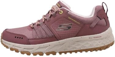 Жіночі туристичні черевики Skechers Escape Plan (35 EU, Маув, Шкіра, Сітка, Жовті акценти)