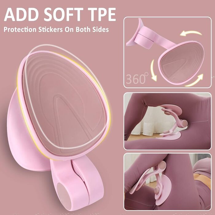 Тренування м'язів тазового дна та стегон для жінок: тренажер для стегон, тренажер сідниць, фіолетовий