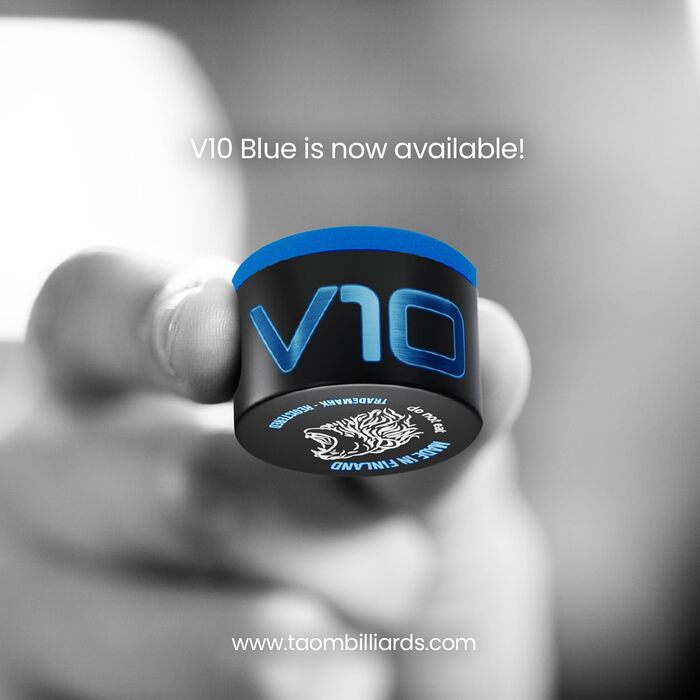 TAOM V10 Більярдний кий преміум класу з крейдою блакитного кольору в брендовій коробці