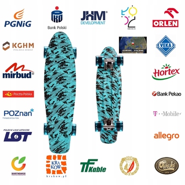 Пенніборд Fiszka Meteor Multikolor ABEC-7