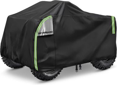 Чохол для квадроцикла NEVERLAND XXXL 256x110x120 см - захист від бруду, вологи, сонця та зимових умов. Оксфорд 210D, оранжевий, з фосфоресцентним покриттям.