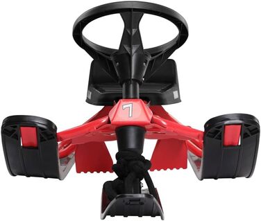 Дитячий санний боб Monzana SR 400red - 75 кг, з гальмом, спинкою та ручкою