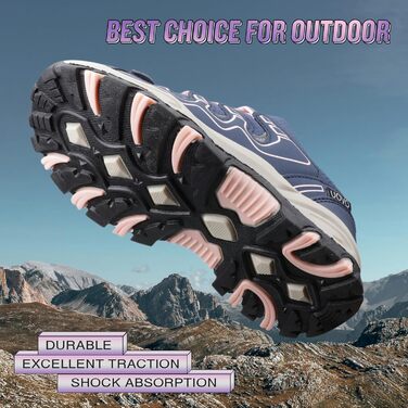 Дитячі кросівки UOVO для бігу та прогулянок, водонепроникні, розмір 27-40 (Синій Рожевий)