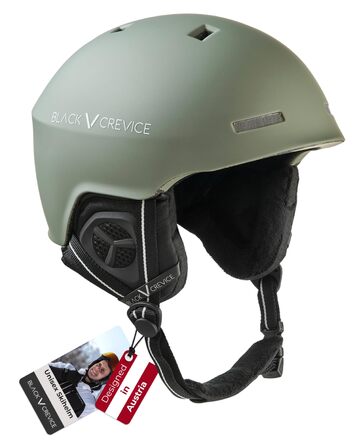 Шолом для гірських лиж та сноуборду Black Crevice Aspen, легкий Inmould, регулювання RFS, military green, розмір L (58-61 см)
